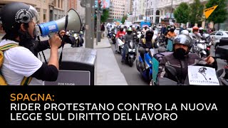 Spagna: rider protestano contro la nuova legge sul diritto del lavoro