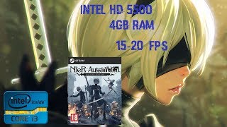 Nier Automata On i3 5005U | Intel HD5500 4GB RAM