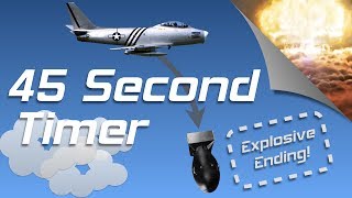 45 sec exploding countdown timer with Jet Plane