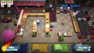 Overcooked 2 [World Record] Lvl 1-3 - 2 players - Score: 2036