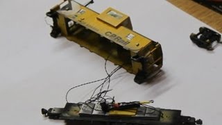 Alberta HO Layout - Part 11. Lighting an HO Caboose With DCC.Part 1 of 2