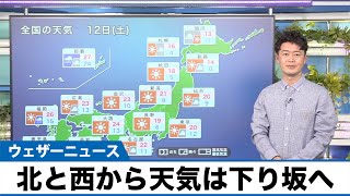 お天気キャスター解説 あす 11月12日(土)の天気