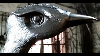 кованая птичья голова своими руками forged bird head