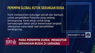 Pemimpin Eropa, AS Hingga Jepang di G20 Kutuk Serangan Rusia di Ukraina