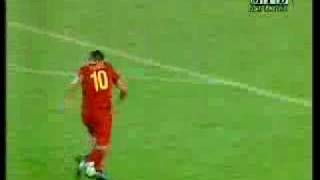 Rep. of Macedonia 2 - 0 Spain Goal by Pandev (August 12 2009)