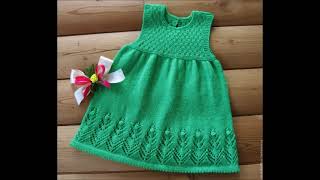 PERFECT very easy.Knitted dresses for little girls