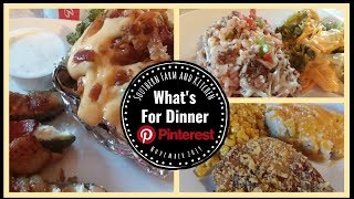 What's For Dinner/ Easy Weeknight Meals / Pinterest Challenge / Southern Farm and Kitchen