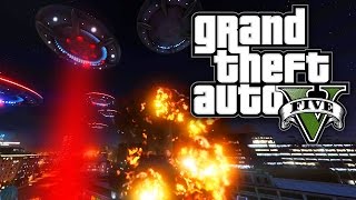 GTA 5 XT #9 - ALIEN INVASION MOD! (GTA 5 Mods)