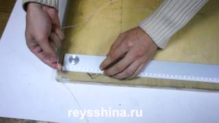 Как установить (натянуть) рейсшину на подрамник