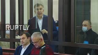 Georgia: "This system cannot last" - Saakashvili in Tbilisi court hearing embezzlement case