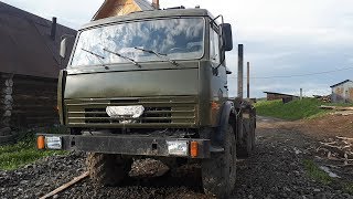 Обзор тест-драйв камаз 4310 , лесовоз