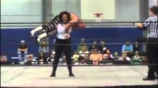 Strong woman lift and carry mixed wrestling