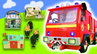 Feuerwehrmann Sam Spielzeug: Feuerwehrauto Jupiter 2.0, Sam's Feuerwache, Waldbrand | Toys for Kids