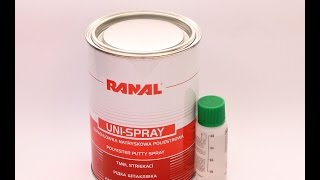 Работа с жидкой шпатлевкой RANAL (uni-spray)