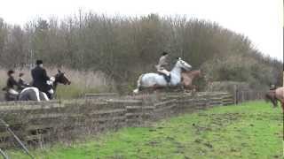 Cottesmore Hunt Brooke 8 Jan 2013