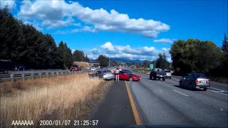 Rear ender in Bellingham, WA, August 6, 2015, about 5 PM.  I-5 southbound.