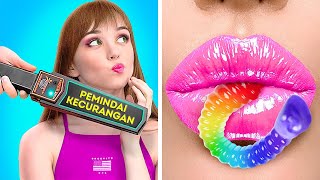 CARA ANEH MENYELUNDUPKAN MAKANAN || Prank Kembali ke Sekolah & Ide Lucu Gokil oleh 123GO! Like
