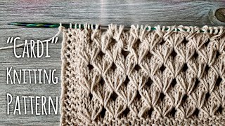 Идеально для КАРДИГАНА: вяжем узор "Cardi" / Beautiful Knitting Pattern For Cardigan
