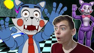 Пять ночей с Кенди Два  кота играем с аниматрониками в Игре как фнаф Five Nights At Candy's