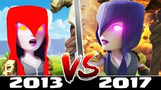 Clash of Clans Fully Maxed Attacks in 2013 Vs 2017 | Old CoC Vs New CoC - What has Changed?