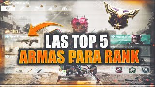 Call Of Duty Mobile | LAS TOP 5 ARMAS PARA RANK!!