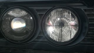 Ян:) Фары Hella Black на bmw e34 своими руками