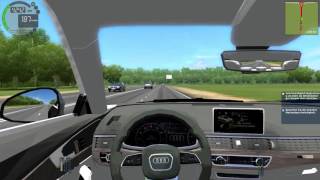 City Car Driving [Audi A4 2017 TFSI B9] #4