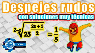 ????‍ ️ + ???? ¿Cómo despejar x? | Ecuaciones con raíces y fracciones | Paso a paso
