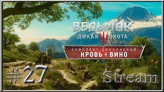 №27 | Ведьмак 3: Дикая Охота (Прохождение)(Stream) | DLC: Кровь и Вино |  Древняя тюрьма вампиров