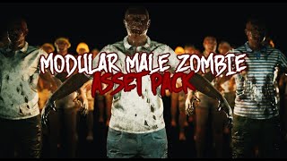 UE4 - Modular Male Zombie with dismemberment 150,000 VARIATIONS!!!