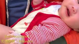 Baby girl/burp/ sleep/ crying/change diaper/3 months/新生兒/護理系/懷孕/新手爸媽/parenting/Canada/Vancouver /預防針