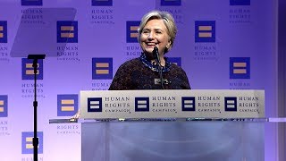 Hillary Clinton at the 2017 HRC National Dinner