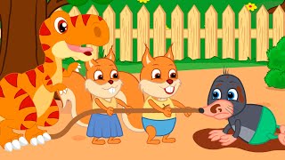 Famille d'Écureuil - L'adversaire Est Tombé Dans La Boue Animé 2023 en Français