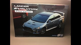 Unboxing: Aoshima Mitsubishi Lancer Evolution X Final Edition