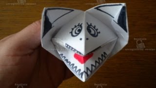origami fox chatterer оригами лиса говорун