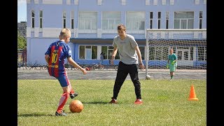 Мастер-класс для будущих звезд футбола