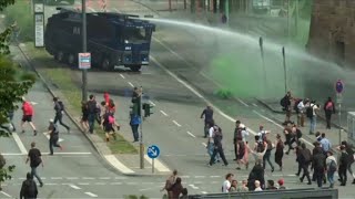 Violentas manifestaciones anti-G20 en Hamburgo