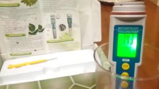 Комбинированный влагозащищенныйTds pH Temp метр PH TDS 986