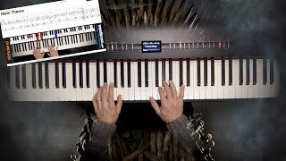 Game Of Thrones Opening Main Theme  - Tuto Cover Piano - 160 BPM