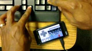 Nokia N8 USB On The Go: SNES emulator/Killer Instinct and PC Keyboard controls