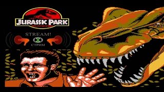 Jurassic Park прохождение 100%| Игра на (Dendy, Nes, Famicom, 8 bit) 1993 Ocean. Live cтрим HD [RUS]
