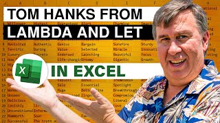 Tom Hanks From A Lambda And Let Function In Excel - 2397