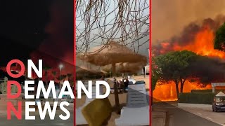 Holidays THREATENED As Wildfires Reach Europe's Resorts