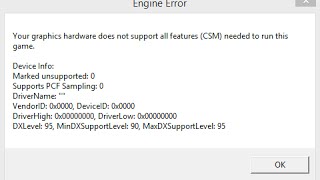 Для тех у кого при запуске CS GO Выдает - Your graphics hardware does not support all features