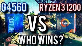 INTEL PENTIUM G4560 VS AMD RYZEN 3 1200 (in hindi)