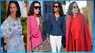 СТИЛЬ ПОСЛЕ 50? Ей 55+  ? ШИКАРНАЯ  КРАСАВИЦА?  ЭЛЕГАНТНАЯ КАРМЕН  что носить после 50+LUXE WOMAN