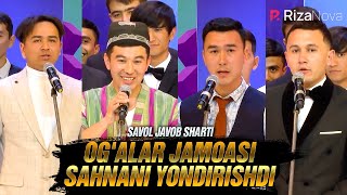 QVZ 2021 | Savol javob sharti | Og'alar jamoasi sahnani yondirishdi