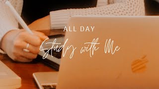 11 Hour STUDY WITH ME and my Cats ? 1 hour + 15 min breaks