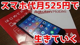 【月額525円】楽天モバイルベーシックプランで生きていく