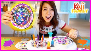 Mommy tries Crayola Spin and Spiral Art Station for kids!